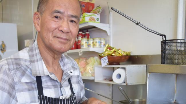 Kent Wong, owner of Busy Bee Fish Bar, makes the best damn chips you will ever eat. Photo Ashley Clark / NewsMail