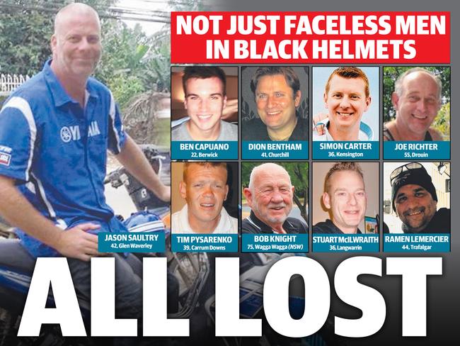 Nine of 24 motorcyclists who have died on our roads this year.