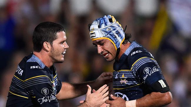 Thurston kicked the game winning field goal under duress in Round 11.