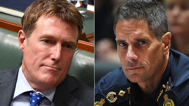 Attorney-General Christian Porter and former Border Force boss Roman Quaedvlieg.