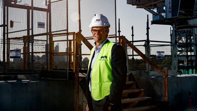 Mirvac CEO Campbell Hanan at its Willoughby development NINE. Picture: Nikki Short