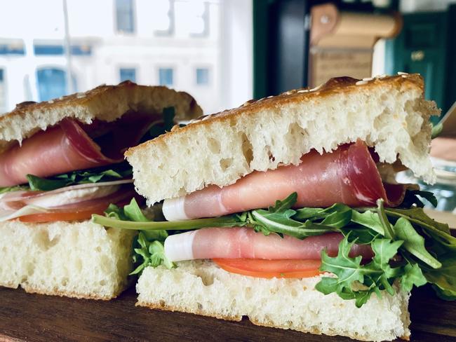 Novellino's Prosciutto focaccia. Picture: Supplied