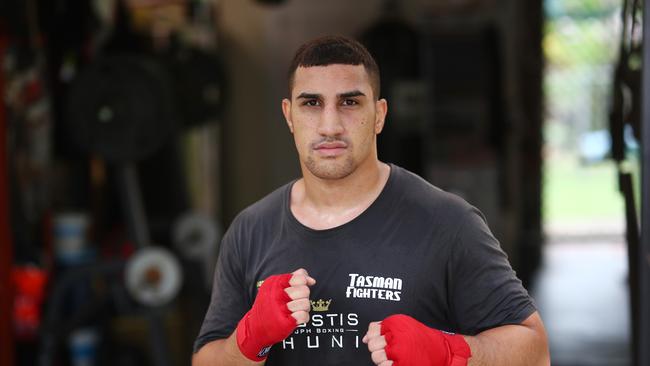 Sunnybank Hills boxer Justis Huni will resume training at Bethania Boxing Club when the coronavirus crisis passes. (Photo by Chris Hyde/Getty Images)