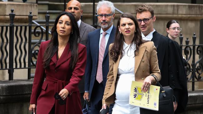 Presenter and journalist Antoinette Lattouf arrives at the Federal Court in Sydney for her case against the ABC, she claims she was unlawfully dismissed from the national broadcaster after she shared a report alleging Israel was using starvation as a weapon in Gaza. Picture: NewsWire/ Gaye Gerard