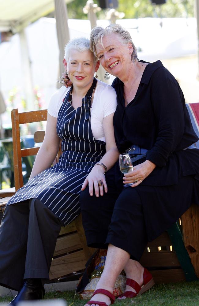 Saskia and Maggie Beer together in 2011. Picture: Megan Slade