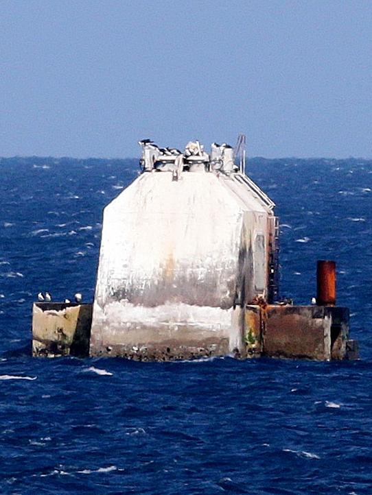 The abandoned Oceanlinx wave generator will be sunk and partially removed, to create an artificial reef. Picture: Dylan Coker