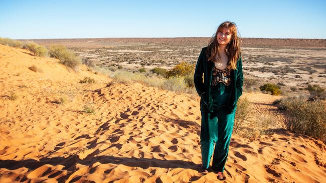 Singer-songwriter Missy Higgins loves performing at the Big Red Bash, which concluded on Thursday near the small town of Birdsville in far-western Queensland. Picture: Matt Williams