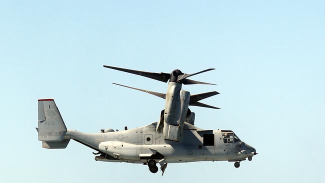 MV-22 Osprey at day three of the Pacific Airshow, 20 August 2023. Picture: Richard Gosling