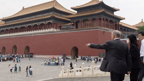 Senator Farrell at the Forbidden City. Picture: Supplied