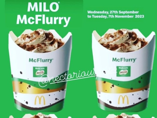 Macca's about to drop new McFlurry. Picture: Instagram/@nectoriouspapi