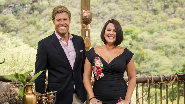 Dr. Chris Brown and Julia Morris host I'm A Celebrity Get Me Out Of Here. Picture: Channel 10