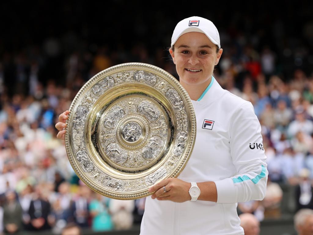 Tyzzer spearheaded Barty to her Wimbledon win. Picture: Getty