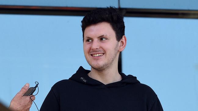 Armstrong Creek man Jarrod Fiske outside the Geelong Magistrates Court.