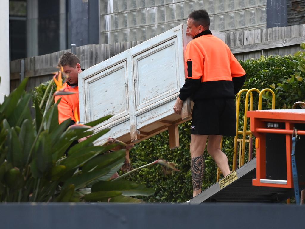 Removalists were seen carrying the belongings of former Prime Minister Scott Morrison into his home in the Shire. Picture: NCA NewsWire/Jeremy Piper