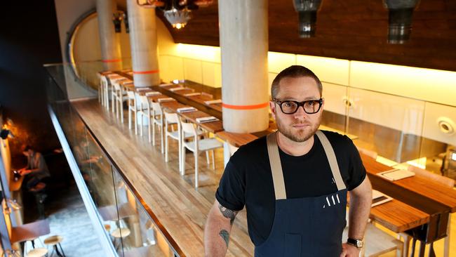 Chef Clayton Wells at Automata, Chippendale. Picture: Stephen Cooper