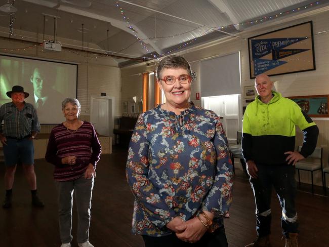 Darlington Hall committee members Geoff Riskey, Marg Riskey, Trish Wind and Tony Wynd. Picture: Yuri Kouzmin