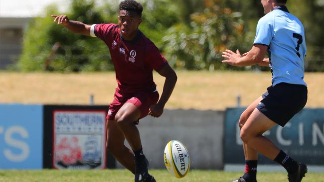 Adam Khan of as a Queensland rugby seven’s player - he will play league this season for Norths Devils after representing Wide Bay last year. (Photo by Jeremy Ng/Daily Telegraph News Local)