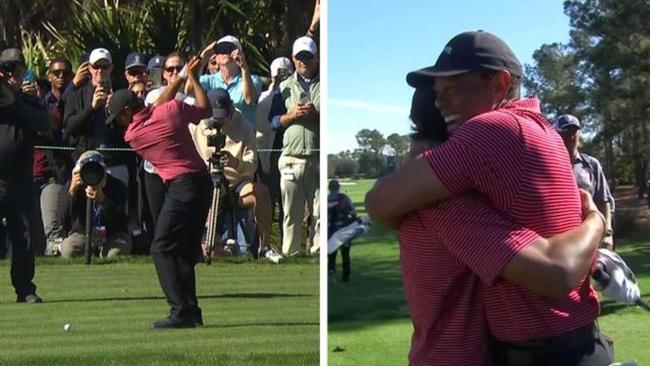 Tiger's son makes INCREDIBLE hole-in-one