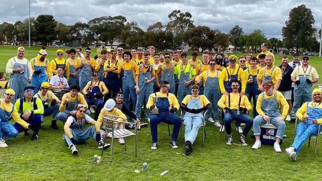 Broadview's premiership season was celebrated in style with a Minions Mad Monday. Picture: Supplied, Broadview Football Club