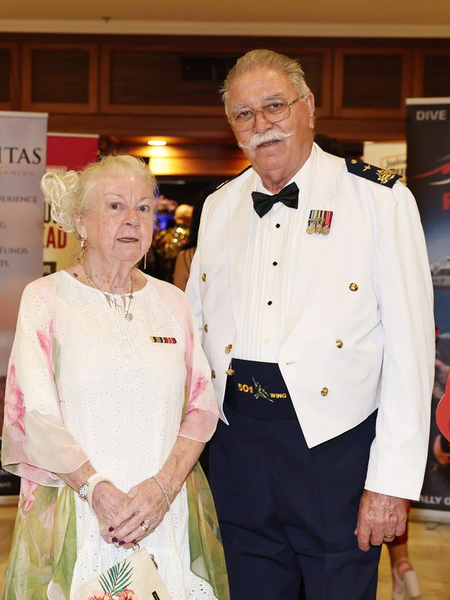 Sandy Richards and Ian Richards attend the Cairns RSL sub branch annual Thank You For Your Service gala dinner, held at the Pullman International hotel. Picture: Brendan Radke