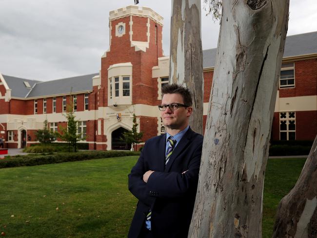 24/04/2018: Teacher Greg Ashman from Clarendon College in Ballarat, has warned that the latest Gonski review on education, needs to make recommendations on how to improve it. Stuart McEvoy for The Australian.