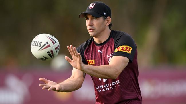 Slater at a State of Origin training session on the Gold Coast in 2023. Picture: Matt Roberts/Getty Images)