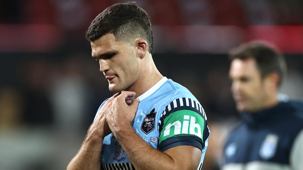 Nathan Cleary struggled to ignite his side’s attack in the second half of Game I.