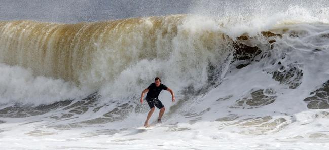 Alexandra Headland gets good lefts and rights for longboarders and shortboarders alike. Picture: Nicholas Falconer