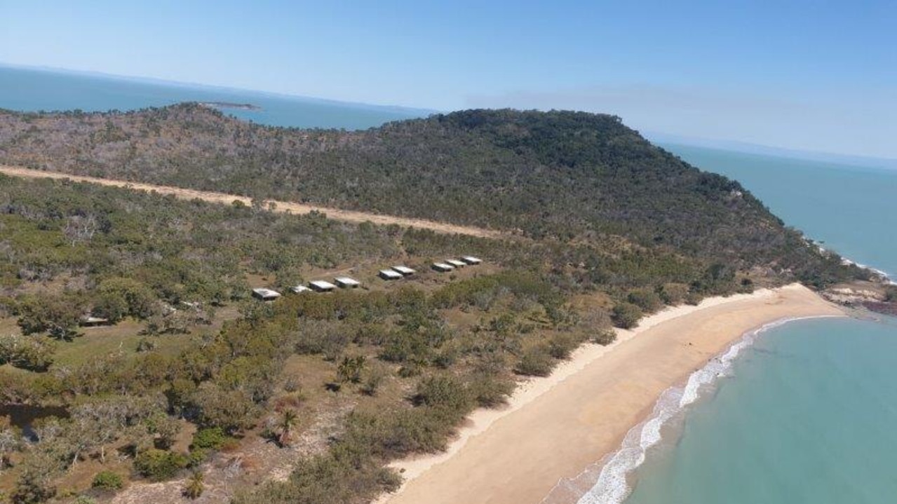 Buildings for demolition on Wild Duck Island.