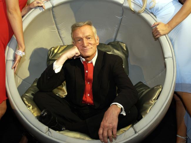 Hugh Hefner during The Palms Casino Celebrates Playboy's 50th Anniversary. Picture: Denise Truscello/WireImage