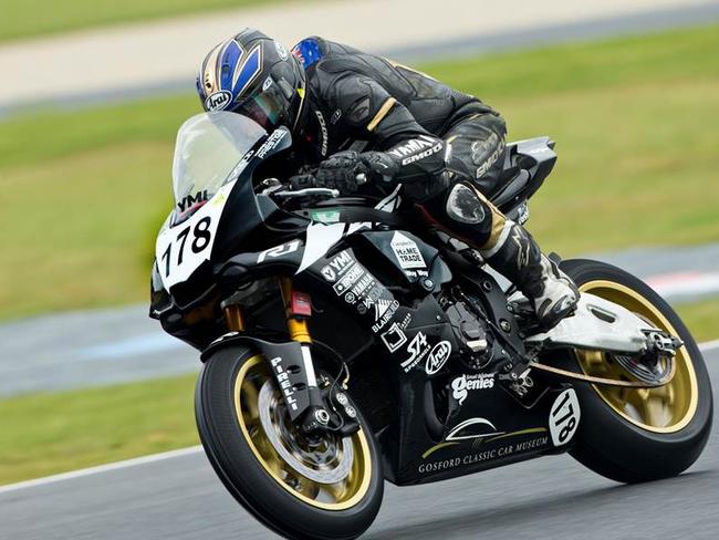 Michael Blair in action at Phillip Island.