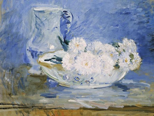 White flowers in a bowl (1885) by Berthe Morisot. Image courtesy of Museum of Fine Arts, Boston