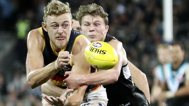 Hugh Greenwood wants to stay at the Crows. Picture: Sarah Reed