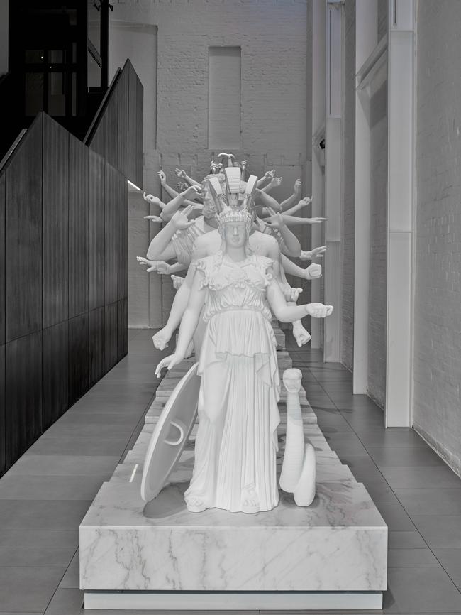 Xu Zhen, European Thousand-Armed Classical Sculpture, 2014. Image courtesy of White Rabbit Gallery, Sydney