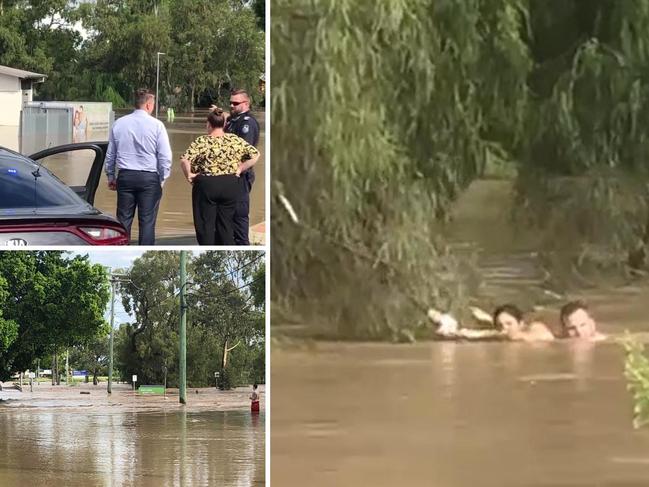 ‘Bit sore in the arms’: Hero cop relives incredible flood rescue