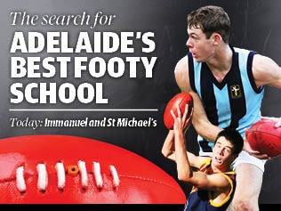 Immanuel and St Michael's school footy logo