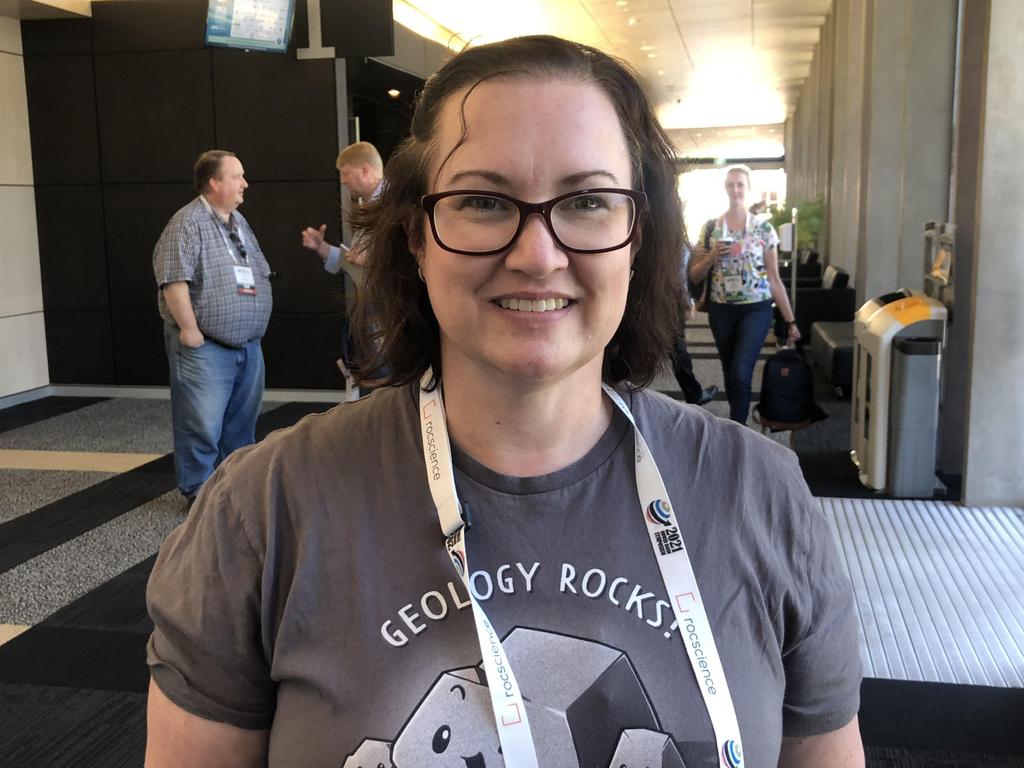 NSW government senior geoscientist Gwen Stefani at the Bowen Basin Symposium. Picture: Madeleine Graham