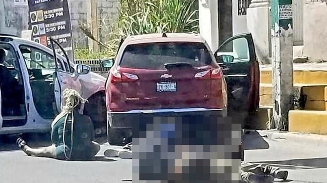 Four kidnapped US citizens were forced into the back of a pick-up truck after being shot at in Mexico in a possible case of mistaken identity.