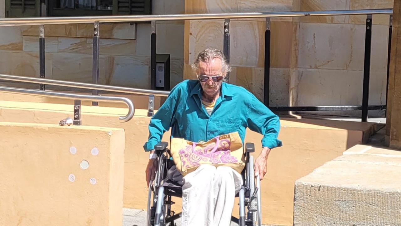 Robert Saunders leaves the Adelaide Magistrates Court after pleading guilty to a charge of aggravated indecent assault against a 7-year-old boy. Picture: supplied.