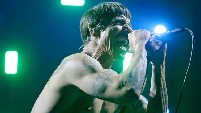 Red Hot Chili Peppers kick off their Australian tour at Hobart's Derwent Entertainment Centre. Picture: PATRICK GEE