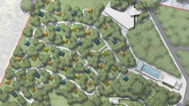 Plans for the cabins as outlined in the Big Banana's 20-year Masterplan.