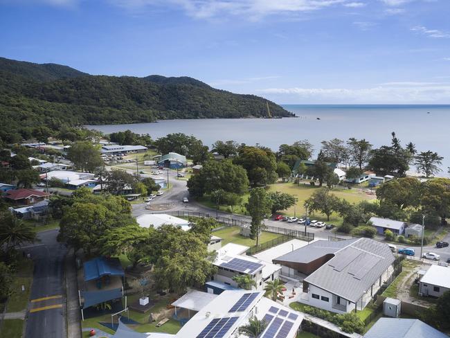 Gurriny Yealamucka Health & Wellbeing Centre at Yarrabah designed by People Orientated Design  in collaboration with Coburn Architecture was Highly Commended 2021 Sustainability Awards. Picture: Scott Burrows