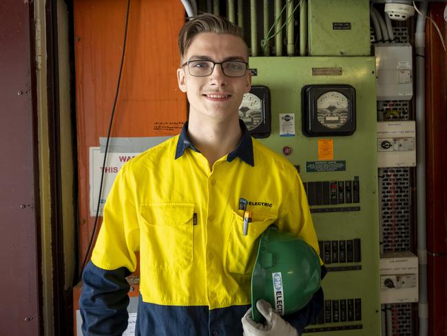 PM Electric apprentice electrician Noah Carpenter. Picture: Darren Leigh Roberts