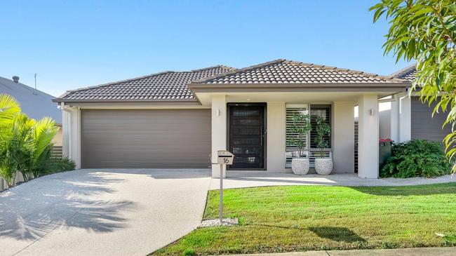 This three-bedroom house at 16 Sarabah St, North Lakes, is for sale for offers over $589,000.