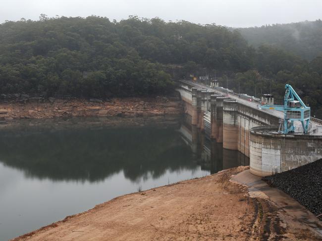 Water levels are decreasing across the state, including at Warragamba Dam. Picture: Toby Zerna