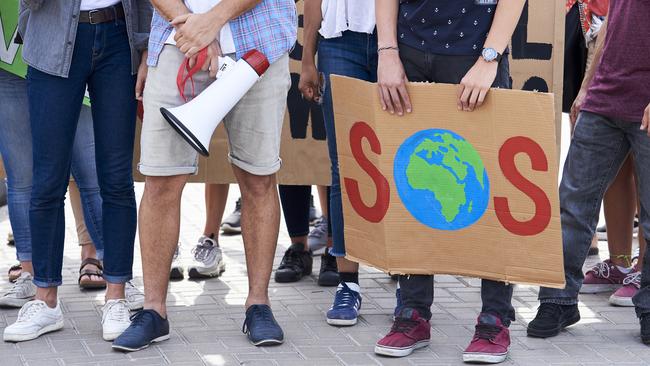 Young people from different countries showing their ideology