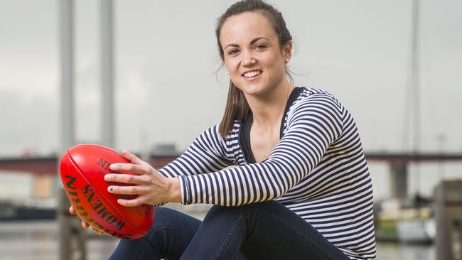 AFLW superstar and trailblazer Daisy Pearce is pregnant with twins. Picture: Eugene Hyland