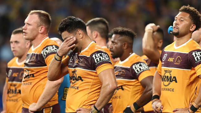 Brisbane’s season came to a crashing halt against Parramatta last year. Picture: Mark Metcalfe