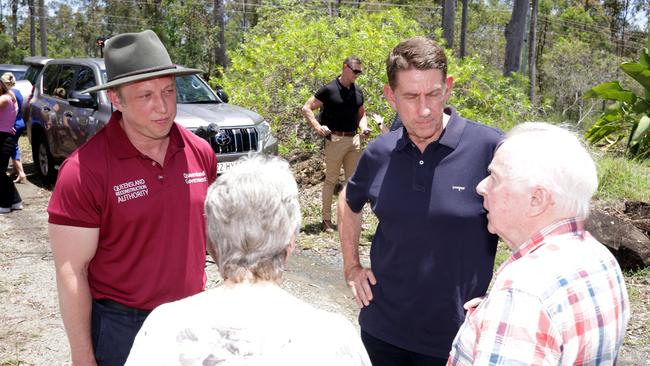 Betty and David HallÃ&#149;s house, where the Premier Steven Miles and deputy premier Cameron Dick held a press conference, at a house whoÃ&#149;s roof was impacted be a fallen tree on Davidson Rd, Jimboomba, on Tuesday 26th December 2023 – Photo Steve Pohlner