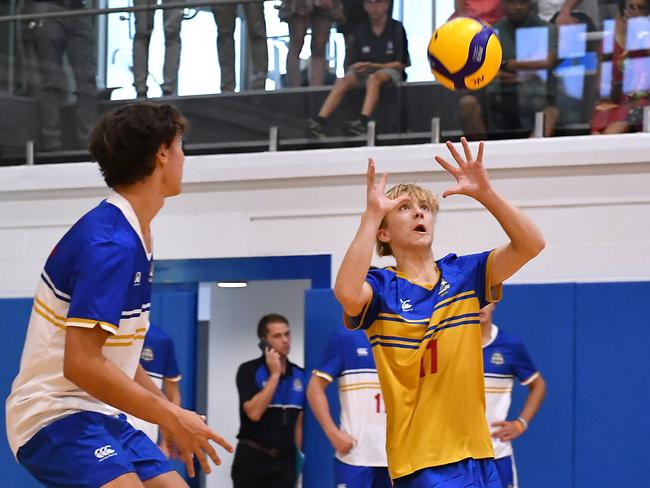 GPS Volleyball between Nudgee College and Ipswich Grammar School. Saturday February 4, 2023. Picture, John Gass